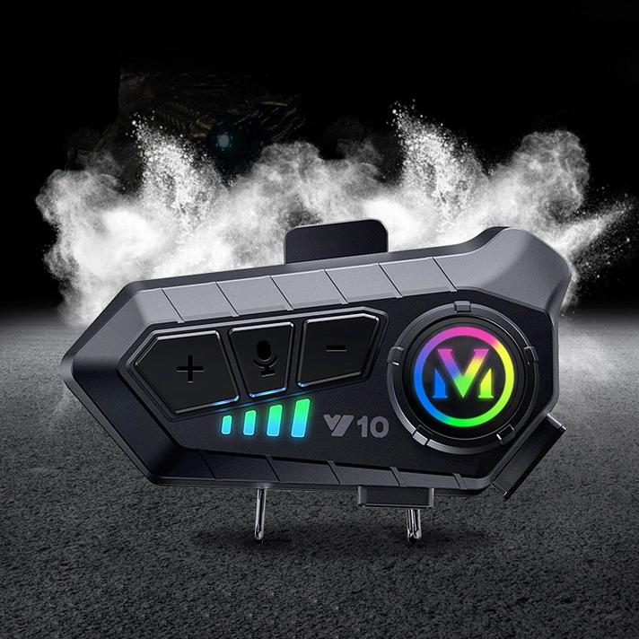 Intercomunicador Bluetooth Y10 RGB para Capacete