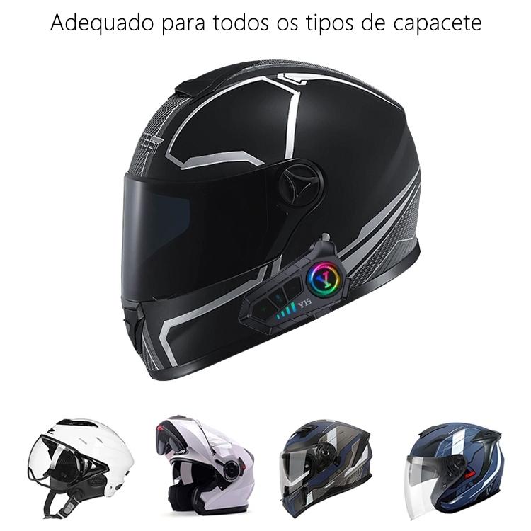 Kit Intercomunicador Y15 para Piloto e Garupa